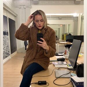 Uniqlo Teddy coat size M